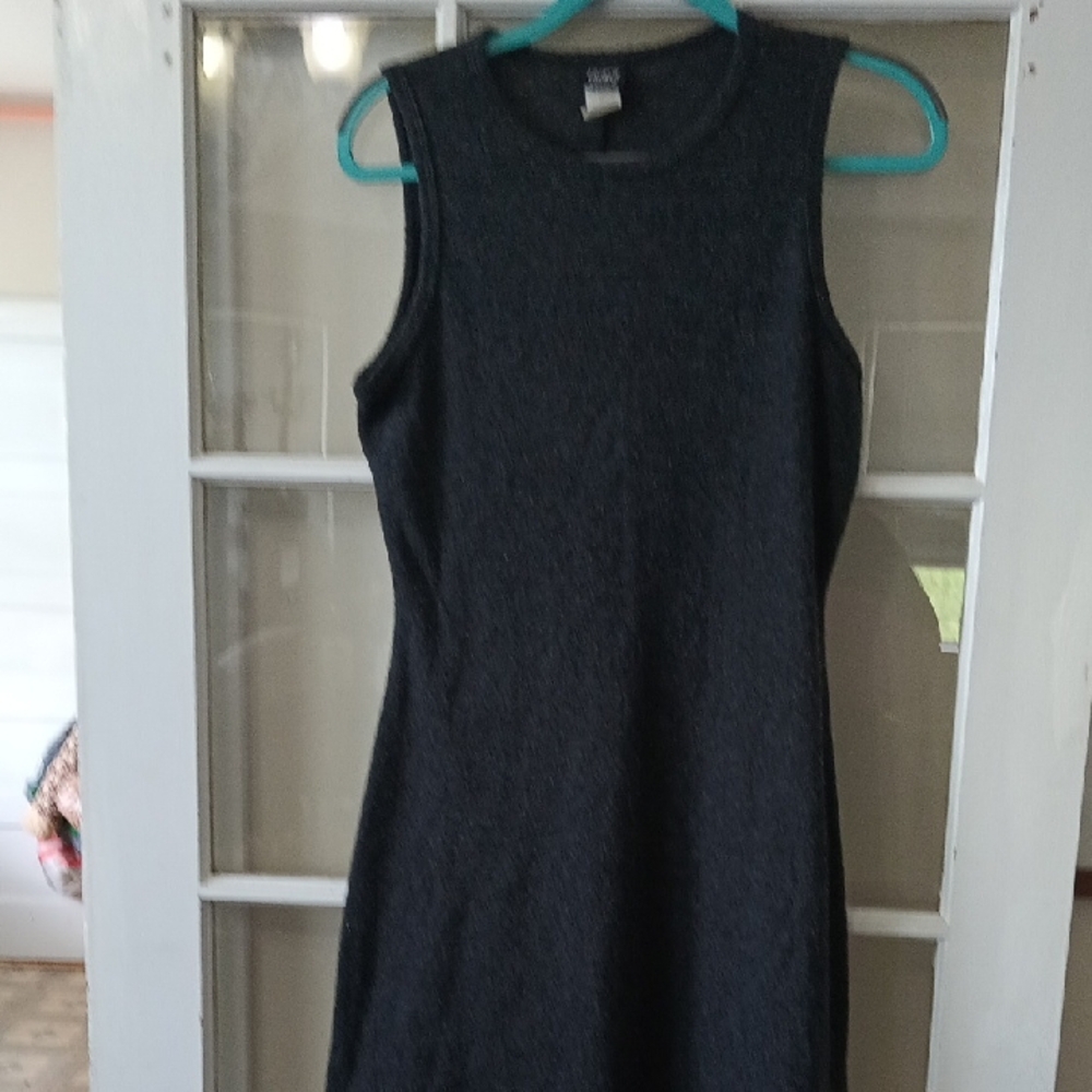 Chic Sleeveless Gray Mini Dress